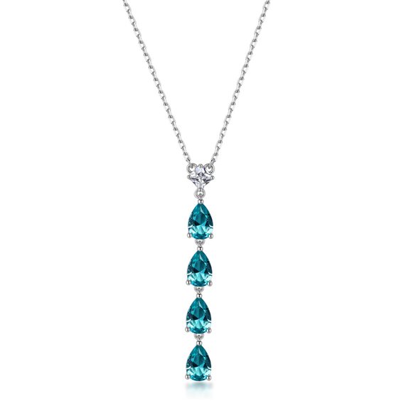 Collar Brosway Mujer FANCY - AQUA GREEN in Plata Cubic Zirconia FAG04 - FAG04